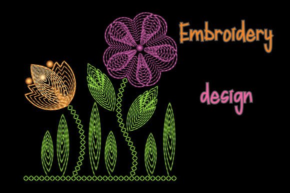 Embroidery Design Flowers