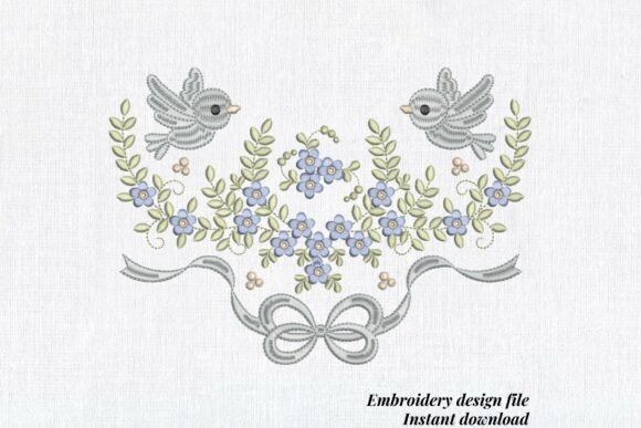 Floral Bird Border: A Boutique Sweatshirt Embroidery Review
