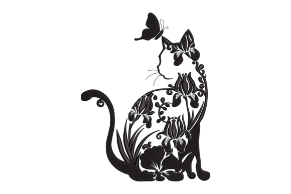 Floral Cat Butterfly