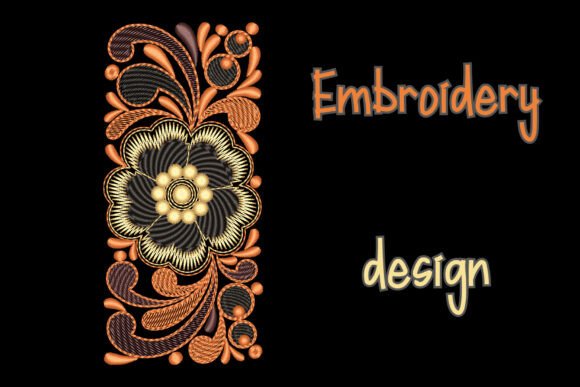 Flowers Border Embroidery Designs