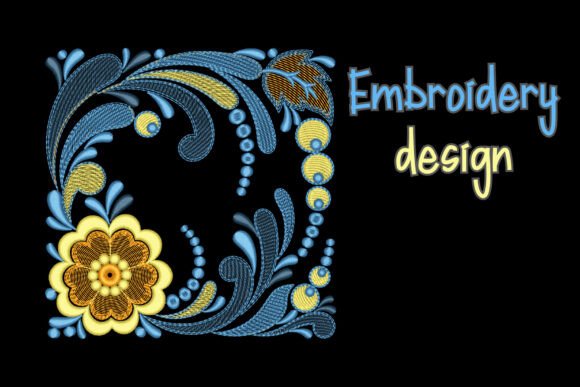 Folk Floral Border: A Seasonal Embroidery Staple
