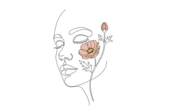 Minimal Beauty with Flower