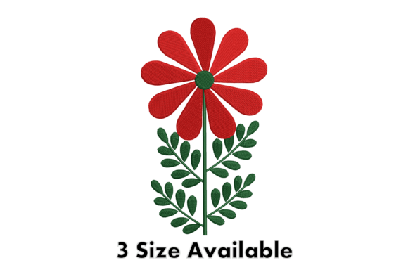 Red Daisy Flower: A Cheerful, Versatile Single Flower Design