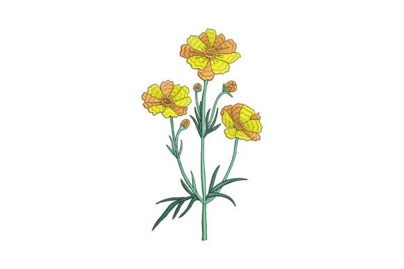 Sunbeam Petals Embroidery